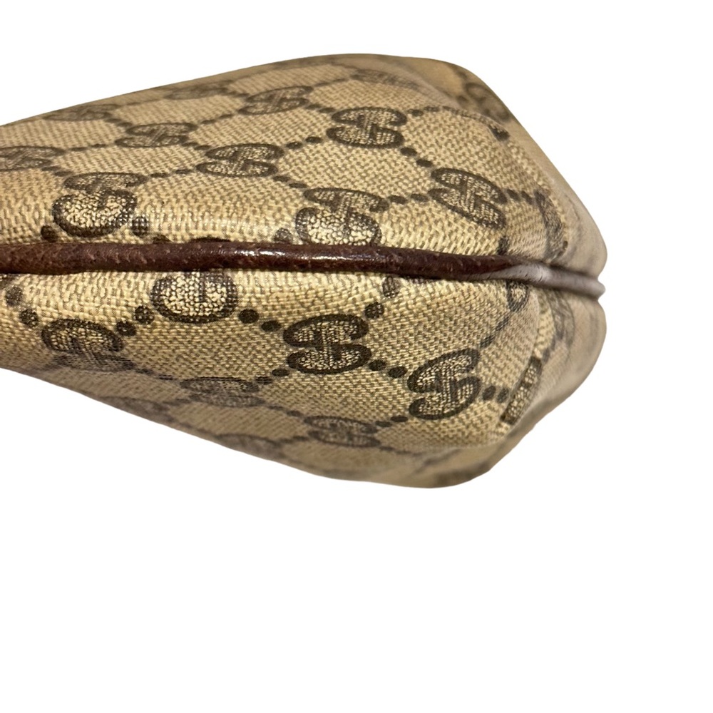 Gucci Beige GG Supreme Crossbody Bag with Green-Red Strap - Picture 6 of 11